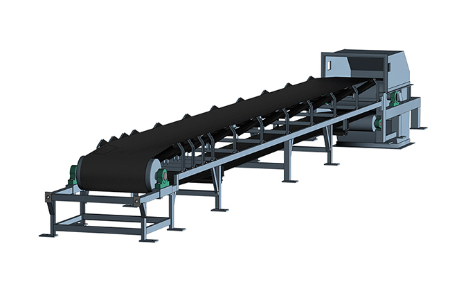 采用了結構緊湊、剛性好、強度高的三角形機架，機架部分、中間架和中間架支